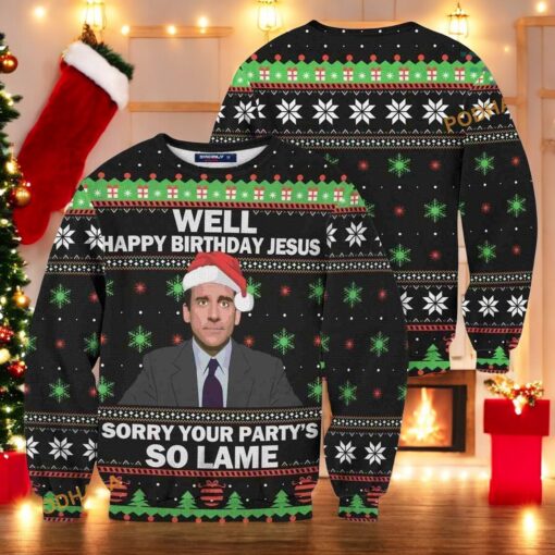 So Lame Party Woolen 3D Sweater, Family Ugly Christmas Sweater