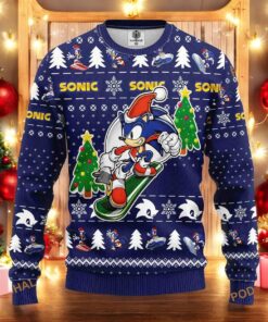 Sonic Movie Christmas Sweater, Sweatshirt, Family Ugly Christmas Sweater, Sweatshirt