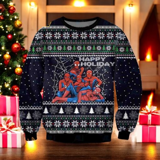Spider Verse Ugly Christmas 3D Sweater, Funny Xmas Gifts