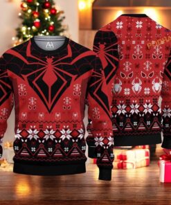 Spiderman Knitted Christmas Sweatshirt, Creative Christmas Gifts