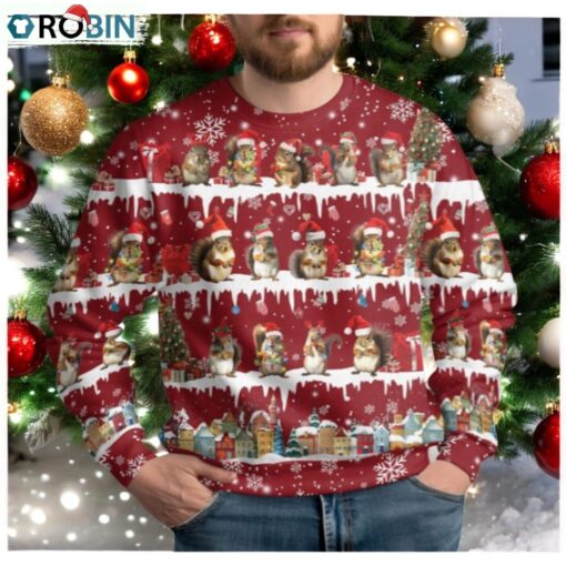 Squirrel Ugly Christmas Sweater