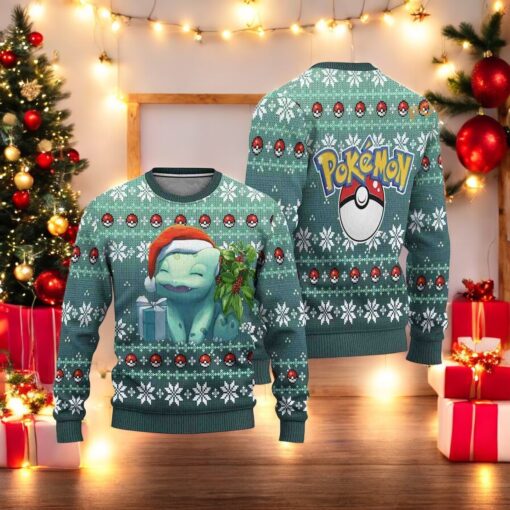 Squirtle Anime Ugly Christmas Sweater