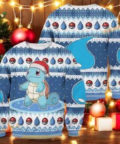 Squirtle Ugly Christmas Sweater, Funny Sweater