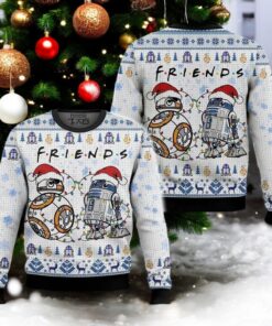 Star Wars R2 D2 & BB 8 Friends Ugly Sweater, Star Wars Christmas Shirt, Disney Xmas Sweatshirt, Holiday Gift, Gift For Friends