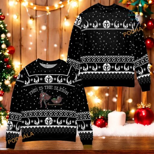 Star Wars Sleigh Ugly Christmas 3D Sweater, Great Gift For Christmas