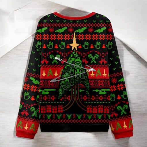 Starship Universe Black Ugly Christmas Sweater