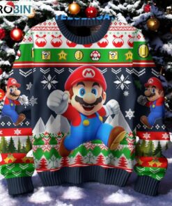 Super Mario Ugly Christmas Sweater, Sweatshirt