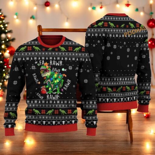 T rex Rawr Ugly Christmas Sweater, Sweatshirt, Funniest Ugly Christmas Sweater, Sweatshirt