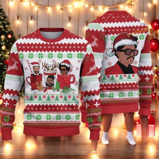 T.WeekndLove Xmas Knitted Ugly Sweater, Funny Christmas Gift Ideas