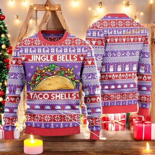 Taco Bell Jingle Bells Ugly Christmas Sweater, Sweatshirt, Creative Christmas Gifts