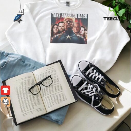 Take America Back Superhero Team Donald Trump Vance Elon Musk Congrats Poster Shirt