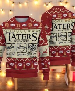 Taters LOTR Red Christmas 3D Sweater, Family Ugly Christmas Sweater, Sweatshirt