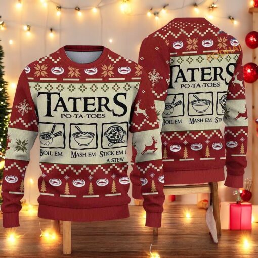 Taters LOTR Red Christmas 3D Sweater, Family Ugly Christmas Sweater, Sweatshirt