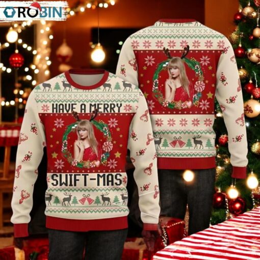 Taylor Swift Have A Merry Swiftmas Ugly Christmas Sweater