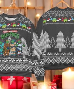 Teenage Mutant Ghost Busters Sweater, Funny Xmas Gifts