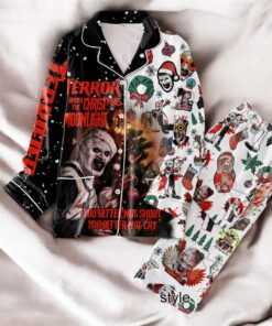 Terrifier 3 Terror Under The Christmas Moonlight Pajamas Set