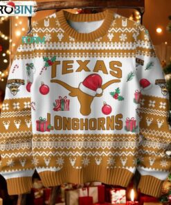Texas Longhorns Football Merry Christmas Ugly Sweater