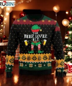 The Beer Lover Elf Ugly Christmas Sweater