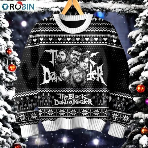 The Black Dahlia Marker Ugly Christmas Sweater, Sweatshirt