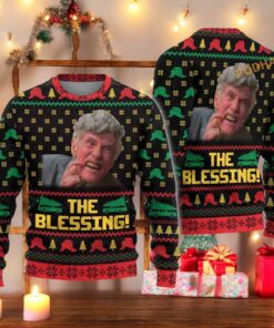 The Blessing Ugly Christmas Sweater, Sweatshirt, Uncle Lewis, Creative Christmas Gifts