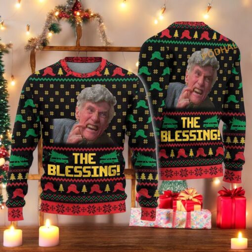 The Blessing Ugly Christmas Sweater, Sweatshirt, Uncle Lewis, Creative Christmas Gifts