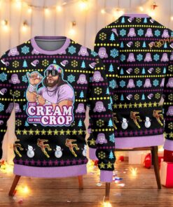 The Cream of the Macho Man Randy Savage Ugly Christmas 3D Sweater, Funny Xmas Gifts