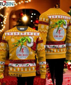 The Grinch Hand Fireball Ugly Christmas Sweater