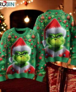 The Grnch Grumpy Angry Happy In Ugly Christmas Sweater