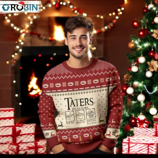The Lord of The Rings Taters Potatoes Christmas Ugly Sweater
