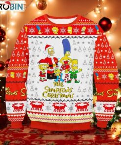 The Simpson Family Ugly Christmas Sweater