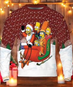 The Simpsons Christmas 3D Sweater, Funny Xmas Gifts