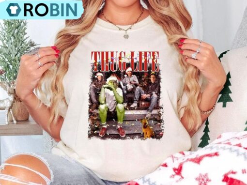 Thug Life Christmas Movie TShirt, Christmas Friends Shirt