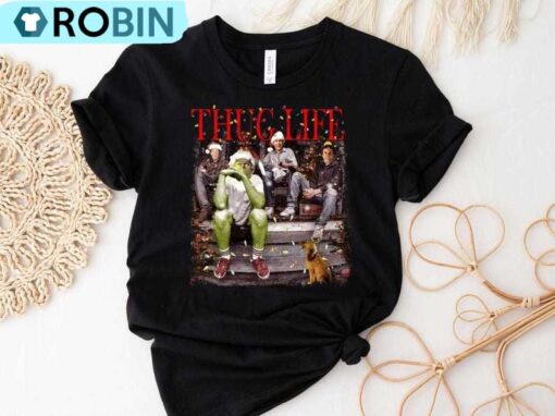 Thug Life Christmas Shirt, Movie Characters Sweatshirt
