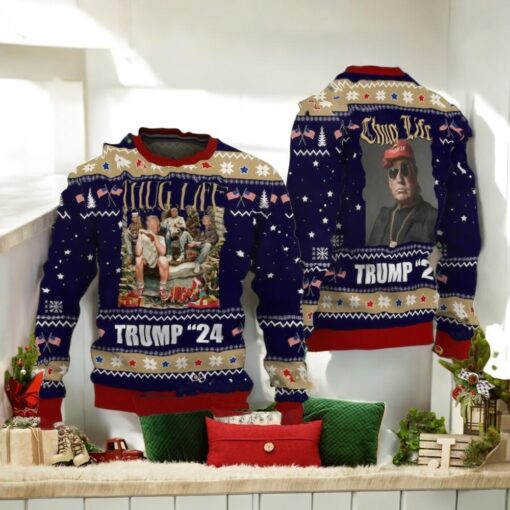 Thug Life Trump Christmas Unly Sweater
