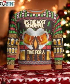 Time for a Beer Ugly Christmas Sweater