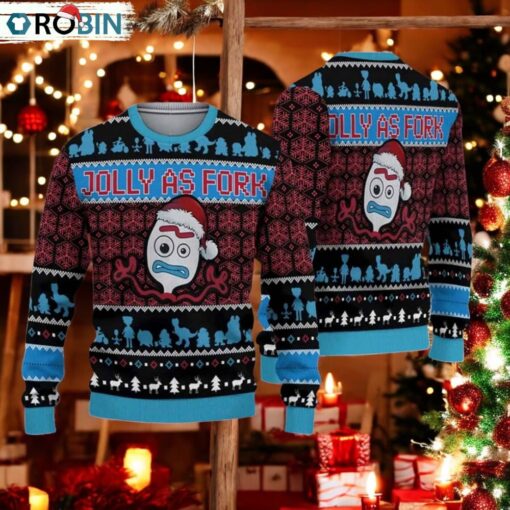 Toy Story Jolly As Fork Ugly Christmas Sweater