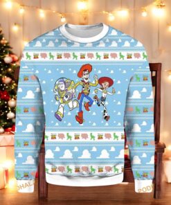 Toy Story Light Blue 3D Sweater, Funny Sweater