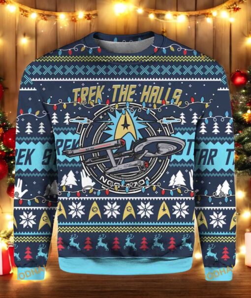 Trek The Halls Christmas 3D Sweater, Creative Christmas Gifts