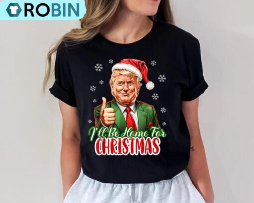 Trump 2024 Santa Claus T Shirt, Christmas Holiday Tee