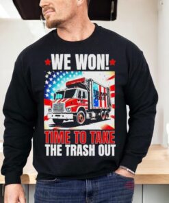Trump 2024 We Won Wins Victory Inauguration 2025 Garbage Tee Shirt