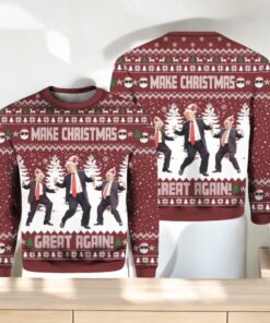 Trump Dancing Make Christmas Great Again Ugly Sweater, Funny Trump Christmas Sweater