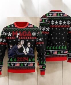 Trump Maga 2024 Ugly Christmas Sweater