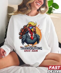 Trump Turkey Thanksgiving Great Again Shirt