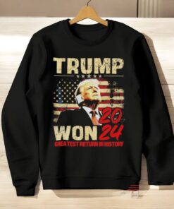 Trump Won 2024 Greatest Return In History Shirt