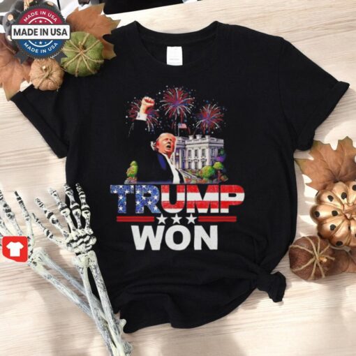 Trump Won 2024 White House President 47th Shirt