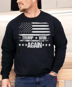 Trump Won Again Usa Flag Shirt