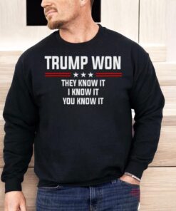 Trump Won They Know It I Know It You Know It Shirt