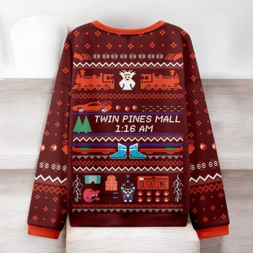 Twin Pines Mall Red Ugly Christmas Sweater