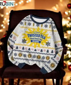 Twisted Tea Christmas Hard Iced Tea Ugly Sweater