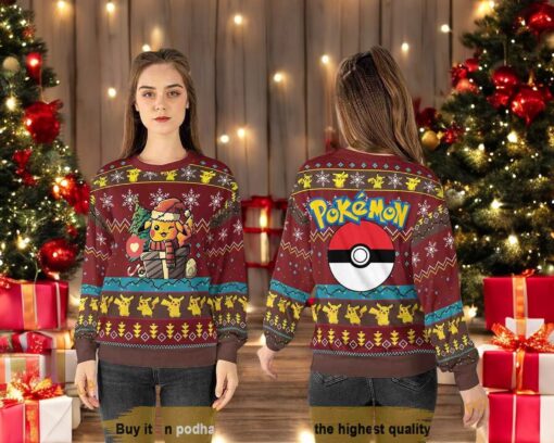 Ugly Pokemon Christmas Sweater, Sweatshirt, Funny Christmas Gift Ideas
